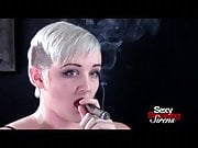 Cigar Smoking Fetish - Punk Rock Blonde Smokes a Cigar