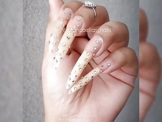 Porn sexy long nails 3...