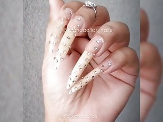 Porn sexy long nails 3