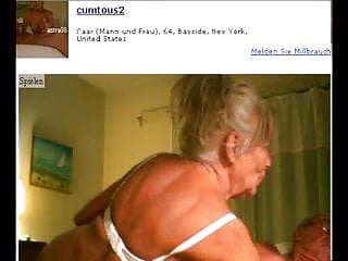 Older couple on webcam 