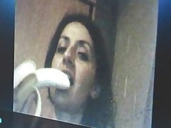 Maria sucking banana