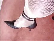 Nadine CD heels and fishnet