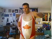 my new canada flag onepiece swimsuit 