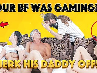 Daddy4k guy is occupied with computers...