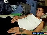 Horny Bently loves to jerk his hard dick on futon bed
