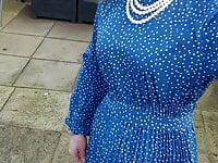 Lovely blue pleated dress rachelbitvuk | Tranny Update