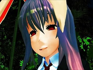 Touhou Mmd Reisen Sex In The Forest...