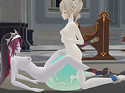 Genshin Impact slime, hot sex with Rosaria Barbara