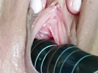 Solo, Finger a Girl, Blond MILF, Dripping Wet Pussy