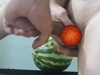 Arab man fucks a watermelon...