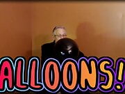 Balloonbanger 54 ) Blow, Step, Bounce 2 POP & JO w Pieces  