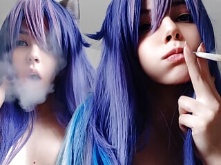 Succubus Egirl Smoking for you (ask me for full vid)