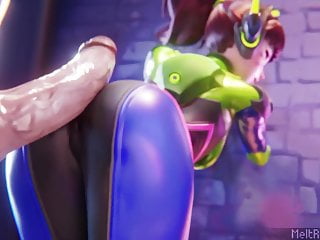 D.Va Teases A Massive Cock