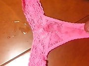 cum in pinks thongs