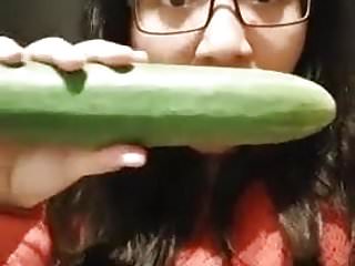 BBW, Girls Masturbating, Cucumber, Take