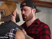 Tattooed Dude Jordan Levine Shove His Hard Raw Cock In Teddy