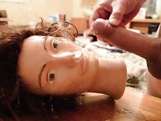 Cum Facial On Mannequin (With Slow Mo)