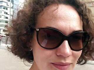 Facial Big Shot Hotwife Milf video: Hot Milf goes to Moscow and sucks dicks and swallows cum!