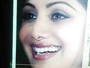 Shilpa shetty close up face cum