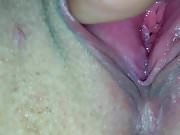 close up girlfriend squirting