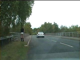 Zoe Outdoors In Tight Hot Pants...