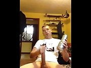 Guy Eats His Cum Out of Fleshlight