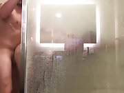 In the shower