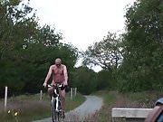 Bike ride in the woods