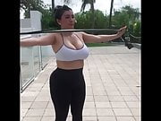 Big Tits, Phat Ass Latina Working Out