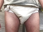 Diaper pee and cum