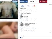 Playing with a fit spanish guy on chatroulette