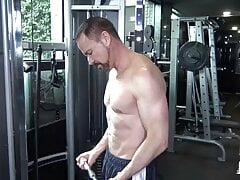 Daddy Jerks Off Dick Solo After Workout