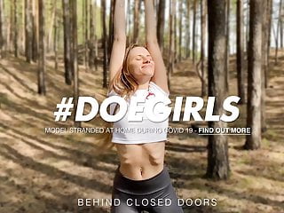 DOEGIRLS - Dildo Play Into The Woods With Sexy Stella Flex