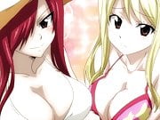 Erza and lucy boobs