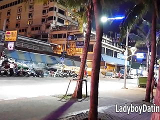 Hd Videos Ladyboy Shemale movie: 04 Pattaya Beach Road Ladyboy