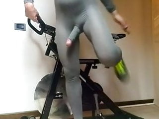 spandex unitard home cycling training