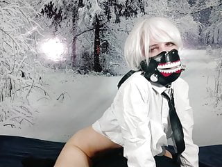 .Tokyo Ghoul - Rub my clit on the pillow.