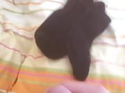 Cum Tribute to the worn sneaker socks of Little Caprice