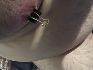 Nipple clamps removed after thirty minutes...