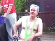 Ice challenge in a mankini (1)