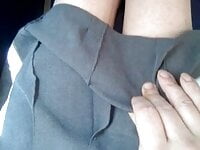 On the buses femboi in school uniform short | Tranny Update