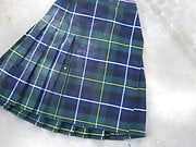 trample and kick green tartan 2 skirt