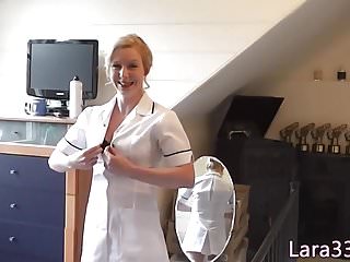 Mature Uk, Nurse, Finger, Mature Nurse