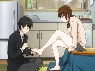 Anime Foot Fetish Scene, Nail Clipping