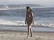 lone nude on the beach