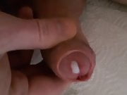 Tiny Cucki penis cums a small load :D