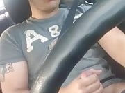  Jacks off behind the wheel