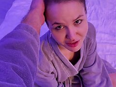 Real Amateur Sex - Rough Blowjob and Pussy Fuck POV short