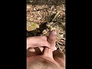 Nacked walk and cum in Forest 