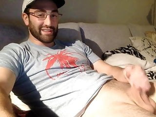 Handsome Daddy Hung Jerking His Tool On Cam